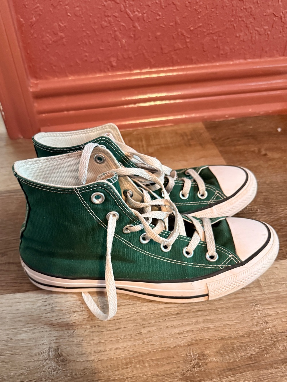 Green HiTop Converse